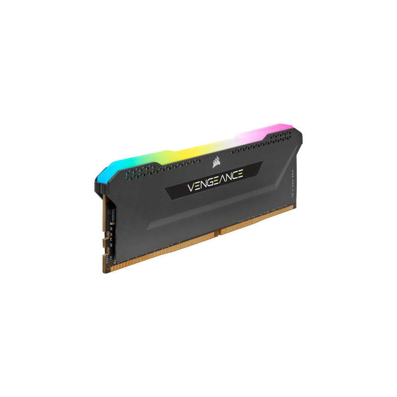 Corsair DIMM 16 GB DDR4-3200 (2x 8 GB) Dual-Kit, Arbeitsspeicher(schwarz, CMH16GX4M2Z3200C16, Vengeance RGB PRO SL, INTEL XMP)