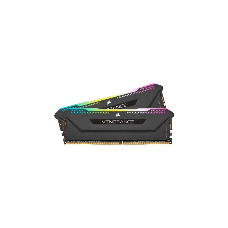 Corsair DIMM 16 GB DDR4-3200 (2x 8 GB) Dual-Kit, Arbeitsspeicher(schwarz, CMH16GX4M2E3200C16, Vengeance RGB PRO SL, INTEL XMP)