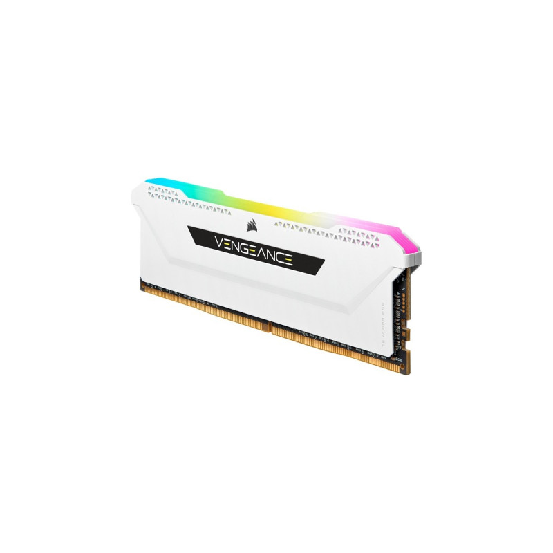 Corsair DIMM 16 GB DDR4-3200 (2x 8 GB) Dual-Kit, Arbeitsspeicher(weiß, CMH16GX4M2E3200C16W, Vengeance RGB PRO SL, INTEL XMP)