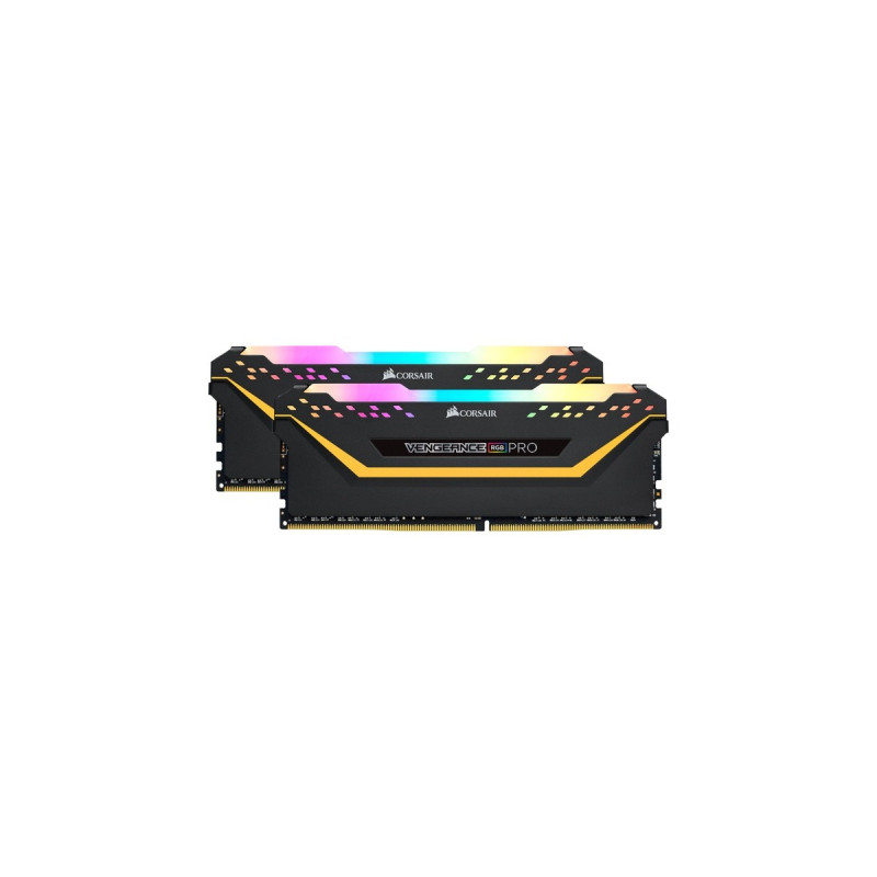 Corsair DIMM 16 GB DDR4-3200 (2x 8 GB) Dual-Kit, Arbeitsspeicher(schwarz, CMW16GX4M2E3200C16-TUF, Vengance RGB Pro, INTEL XMP)