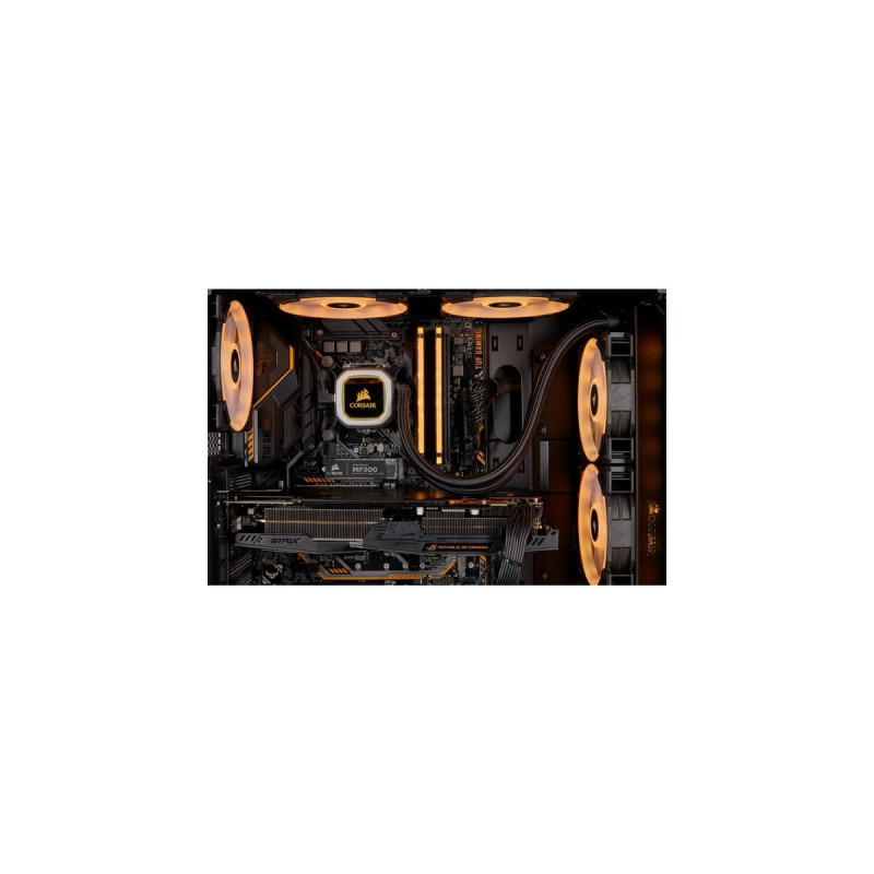 Corsair DIMM 16 GB DDR4-3200 (2x 8 GB) Dual-Kit, Arbeitsspeicher(schwarz, CMW16GX4M2E3200C16-TUF, Vengance RGB Pro, INTEL XMP)