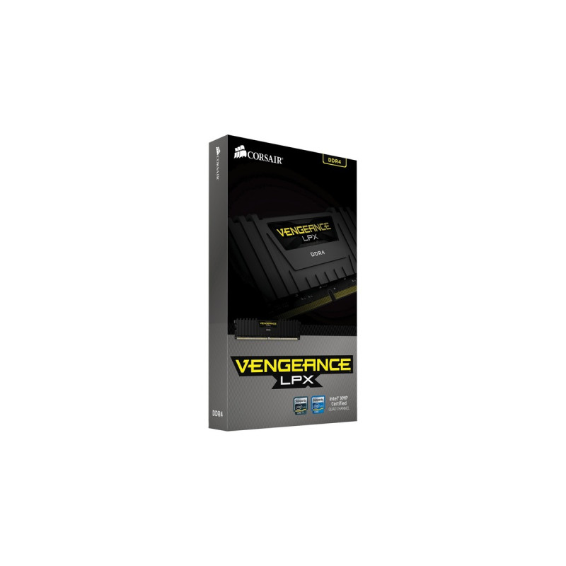 Corsair DIMM 16 GB DDR4-3200 (2x 8 GB) Dual-Kit, Arbeitsspeicher(schwarz, CMK16GX4M2B3200C16, Vengeance LPX, INTEL XMP)