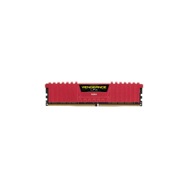 Corsair DIMM 16 GB DDR4-3200 (2x 8 GB) Dual-Kit, Arbeitsspeicher(rot, CMK16GX4M2B3200C16R, Vengeance LPX, INTEL XMP)