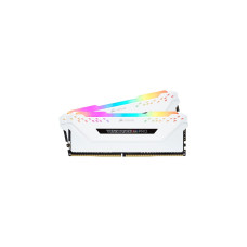 Corsair DIMM 16 GB DDR4-3200 (2x 8 GB) Dual-Kit, Arbeitsspeicher(weiß, CMW16GX4M2C3200C16W, Vengeance RGB PRO, INTEL XMP)