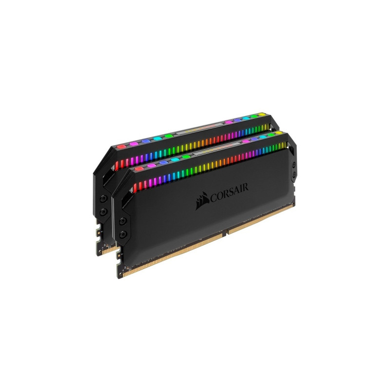 Corsair DIMM 16 GB DDR4-3200 (2x 8 GB) Dual-Kit, Arbeitsspeicher(schwarz, CMT16GX4M2C3200C16, Dominator Platinum RGB, INTEL XMP)