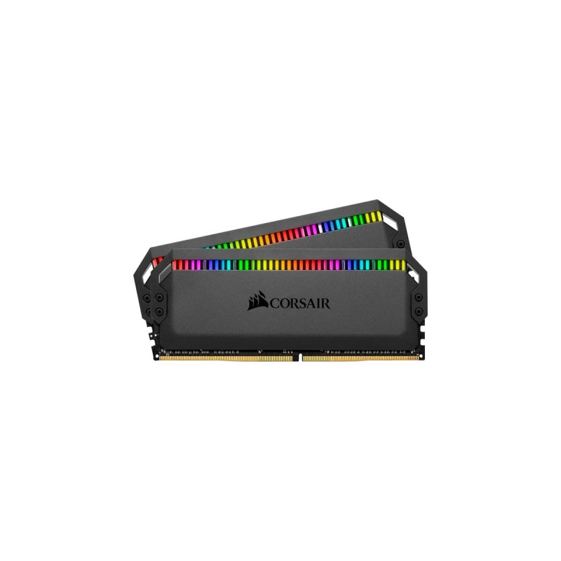 Corsair DIMM 16 GB DDR4-3200 (2x 8 GB) Dual-Kit, für AMD Optimiert , Arbeitsspeicher(schwarz, CMT16GX4M2Z3200C16, Dominator Platinum RGB, INTEL XMP)