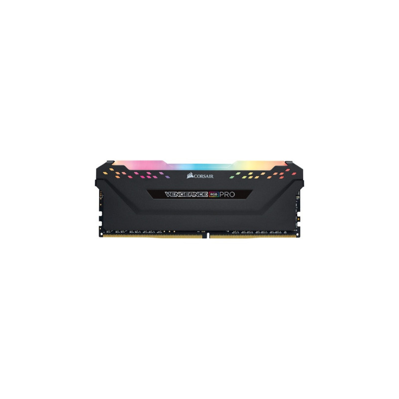 Corsair DIMM 16 GB DDR4-3600, für AMD Optimiert , Arbeitsspeicher(schwarz, CMW16GX4M1Z3600C18, Vengeance RGB PRO, INTEL XMP)