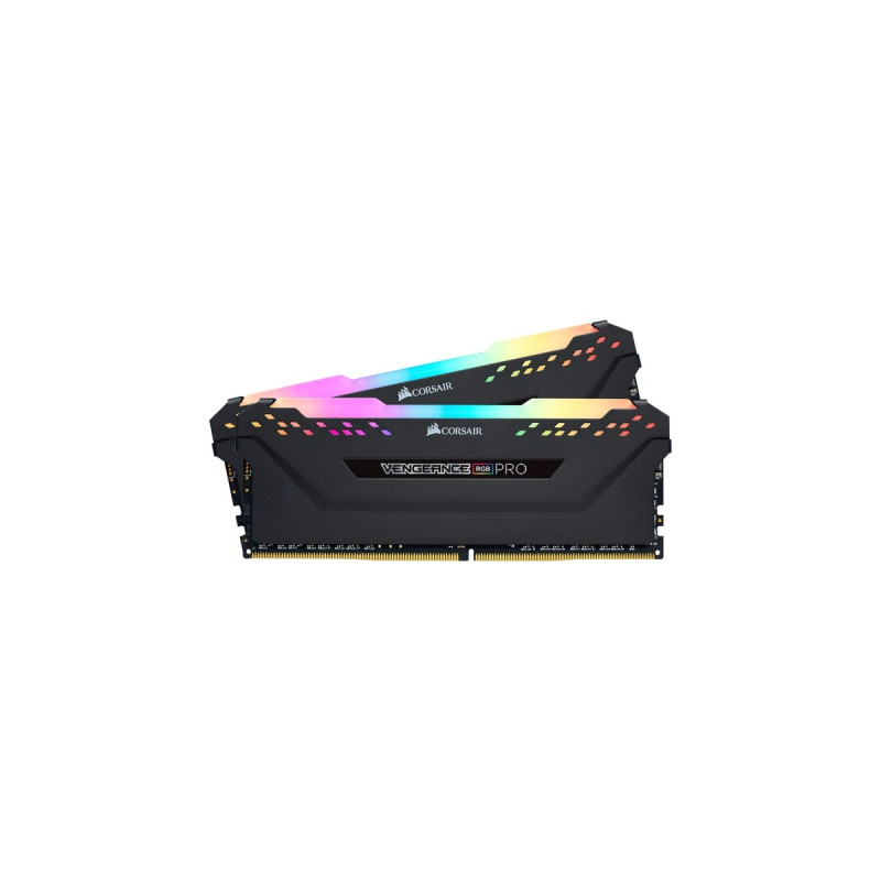 Corsair DIMM 16 GB DDR4-4000 (2x 8 GB) Dual-Kit, Arbeitsspeicher(schwarz, CMW16GX4M2Z4000C18, Vengeance RGB PRO, INTEL XMP)