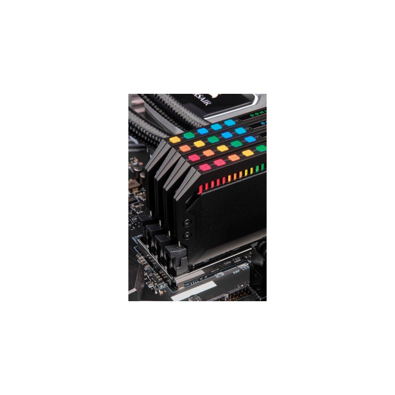 Corsair DIMM 16 GB DDR4-4000 (2x 8 GB) Dual-Kit, Arbeitsspeicher(schwarz, CMT16GX4M2K4000C19, Dominator Platinum RGB, INTEL XMP)