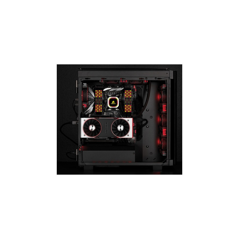 Corsair DIMM 16 GB DDR4-4000 (2x 8 GB) Dual-Kit, Arbeitsspeicher(schwarz, CMT16GX4M2K4000C19, Dominator Platinum RGB, INTEL XMP)