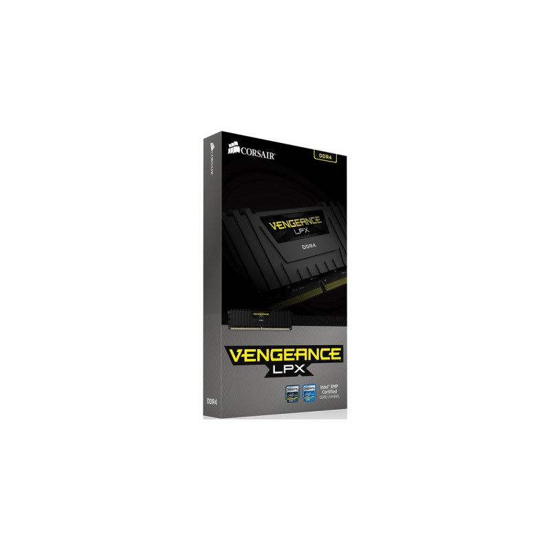 Corsair DIMM 16 GB DDR4-4000 (2x 8 GB) Dual-Kit, für AMD Optimiert , Arbeitsspeicher(schwarz, CMK16GX4M2Z4000C18, Vengeance LPX, INTEL XMP)