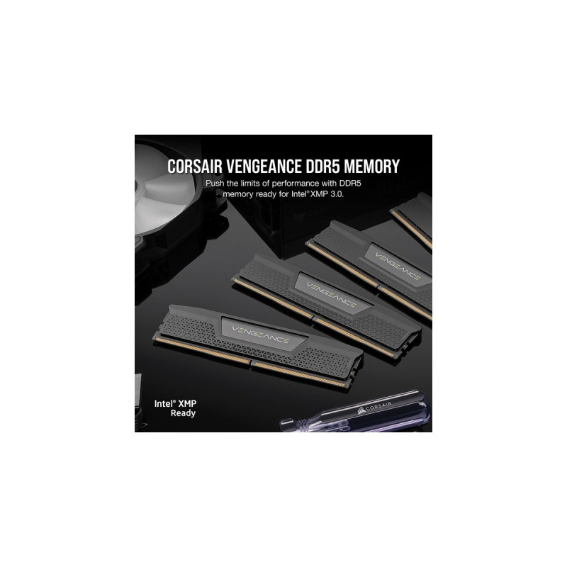 Corsair DIMM 16 GB DDR5-5200 (2x 8 GB) Dual-Kit, Arbeitsspeicher(schwarz, CMK16GX5M2B5200C40, Vengeance)