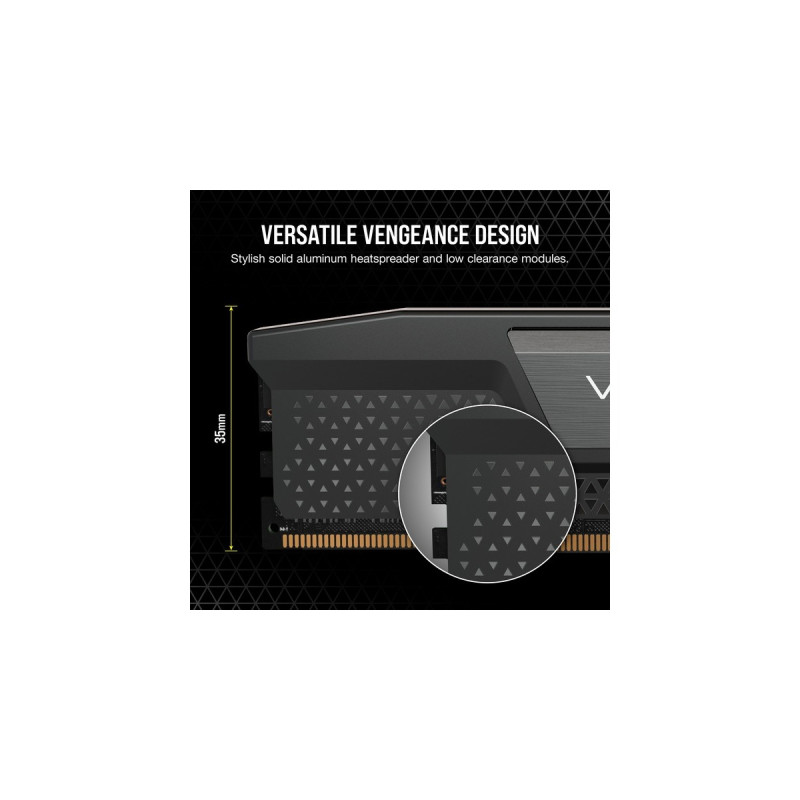 Corsair DIMM 16 GB DDR5-5200 (2x 8 GB) Dual-Kit, Arbeitsspeicher(schwarz, CMK16GX5M2B5200C40, Vengeance)