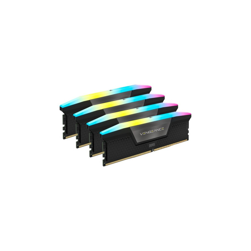 Corsair DIMM 192 GB DDR5-5200 (4x 48 GB) Quad-Kit, Arbeitsspeicher(schwarz, CMH192GX5M4B5200C38, Vengeance RGB, INTEL XMP)