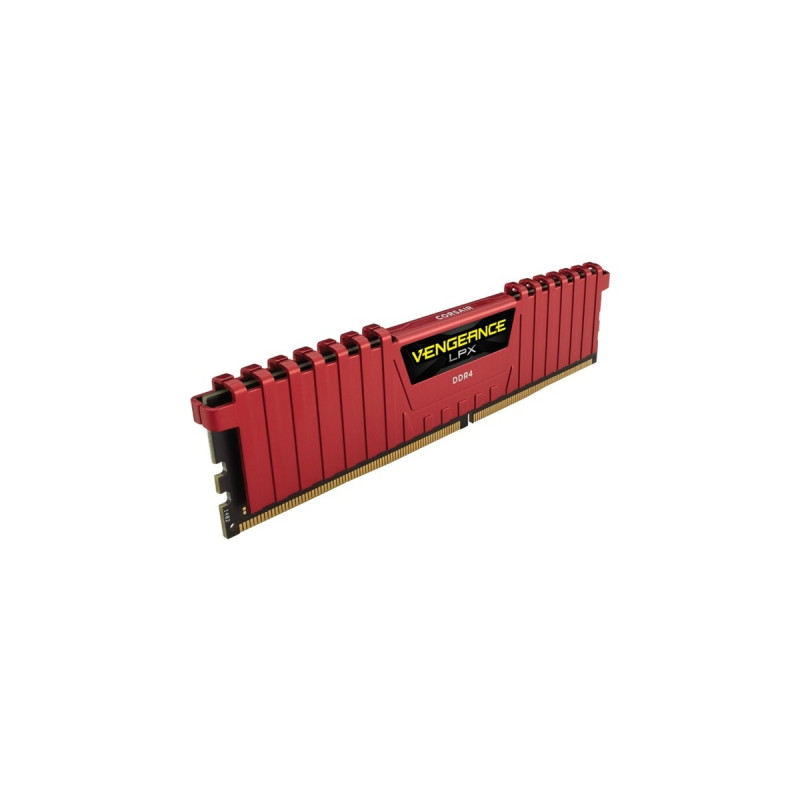 Corsair DIMM 32 GB DDR4-2666 (2x 16 GB) Dual-Kit, Arbeitsspeicher(rot, CMK32GX4M2A2666C16R, Vengeance LPX, INTEL XMP)