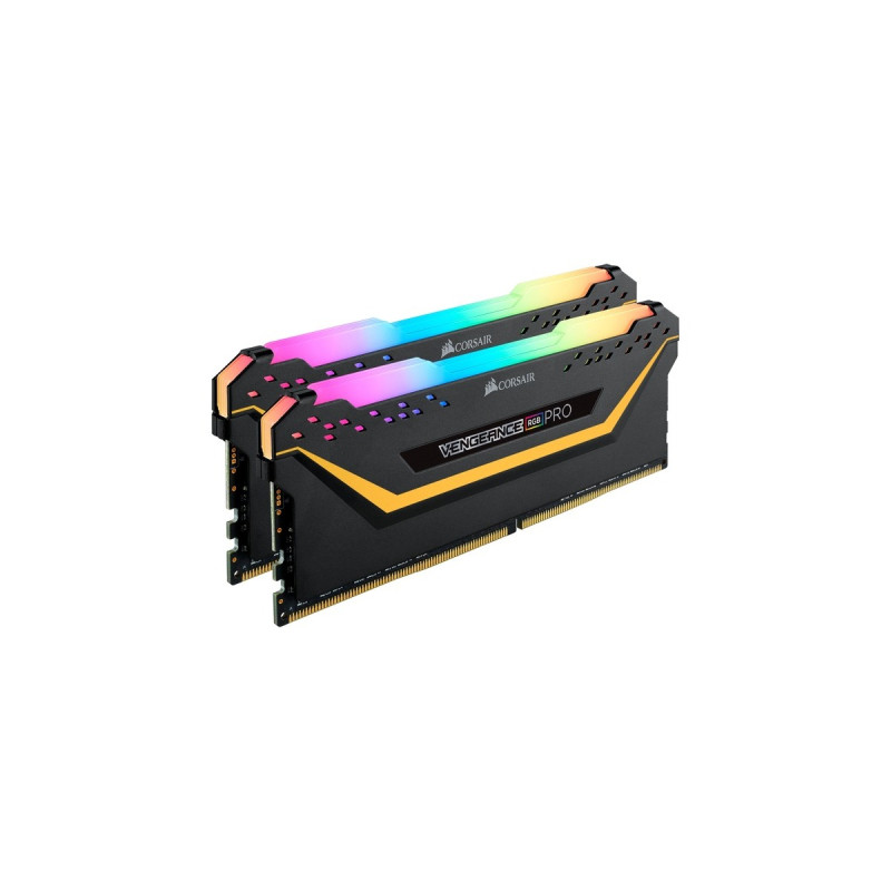 Corsair DIMM 32 GB DDR4-3200 (2x 16 GB) Dual-Kit, Arbeitsspeicher(schwarz, CMW32GX4M2E3200C16-TUF, Vengeance RGB PRO, INTEL XMP)