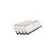 Corsair DIMM 32 GB DDR4-3200 (4x 8 GB) Quad-Kit, für AMD Optimiert , Arbeitsspeicher(weiß, CMT32GX4M4Z3200C16W, Dominator Platinum RGB, INTEL XMP)