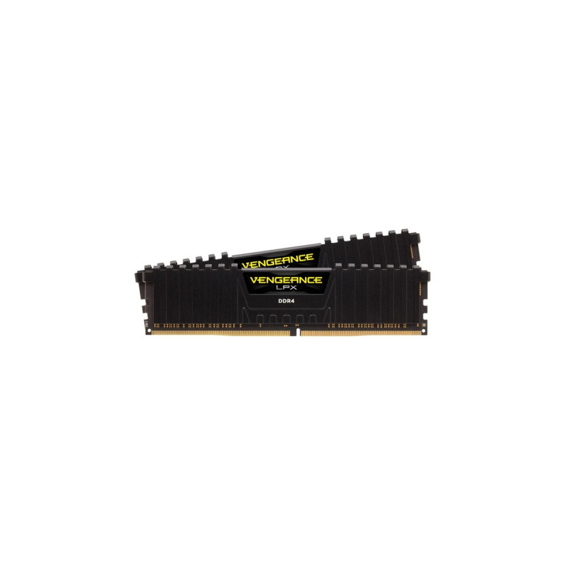 Corsair DIMM 32 GB DDR4-3600 (2x 16 GB) Dual-Kit, Arbeitsspeicher(schwarz, CMK32GX4M2D3600C18, Vengeance LPX, INTEL XMP)