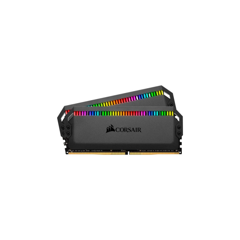 Corsair DIMM 32 GB DDR4-4000 (2x 16 GB) Dual-Kit, Arbeitsspeicher(schwarz, CMT32GX4M2K4000C19, Dominator Platinum RGB, INTEL XMP)