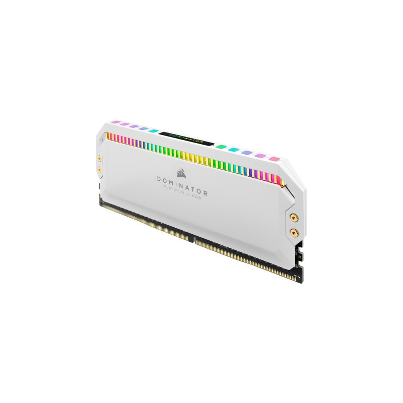 Corsair DIMM 32 GB DDR5-5200 (2x 16 GB) Dual-Kit, Arbeitsspeicher(weiß, CMT32GX5M2B5200C40W, Dominator Platinum RGB, INTEL XMP)