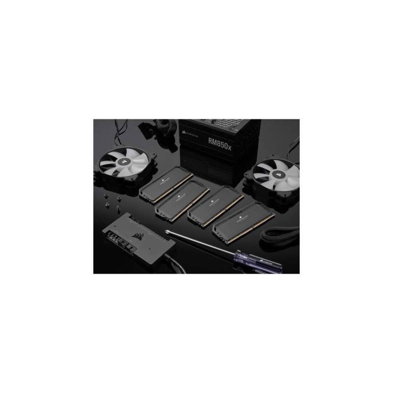 Corsair DIMM 32 GB DDR5-5600 (2x 16 GB) Dual-Kit, Arbeitsspeicher(schwarz, CMT32GX5M2B5600C36, Dominator Platinum RGB, INTEL XMP)