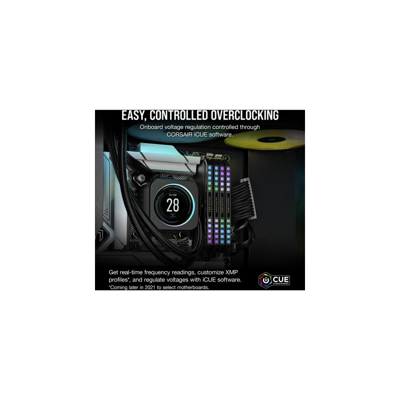 Corsair DIMM 32 GB DDR5-5600 (2x 16 GB) Dual-Kit, Arbeitsspeicher(schwarz, CMT32GX5M2B5600C36, Dominator Platinum RGB, INTEL XMP)