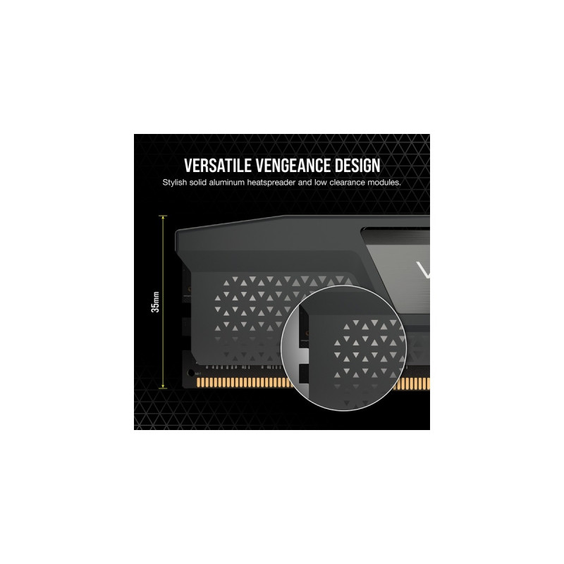 Corsair DIMM 32 GB DDR5-6000 (2x 16 GB) Dual-Kit, Arbeitsspeicher(grau, CMK32GX5M2B6000Z30, Vengeance, AMD EXPO)