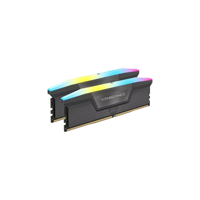 Corsair DIMM 32 GB DDR5-6000 (2x 16 GB) Dual-Kit, Arbeitsspeicher(grau, CMH32GX5M2E6000Z36, Vengeance RGB, AMD EXPO)