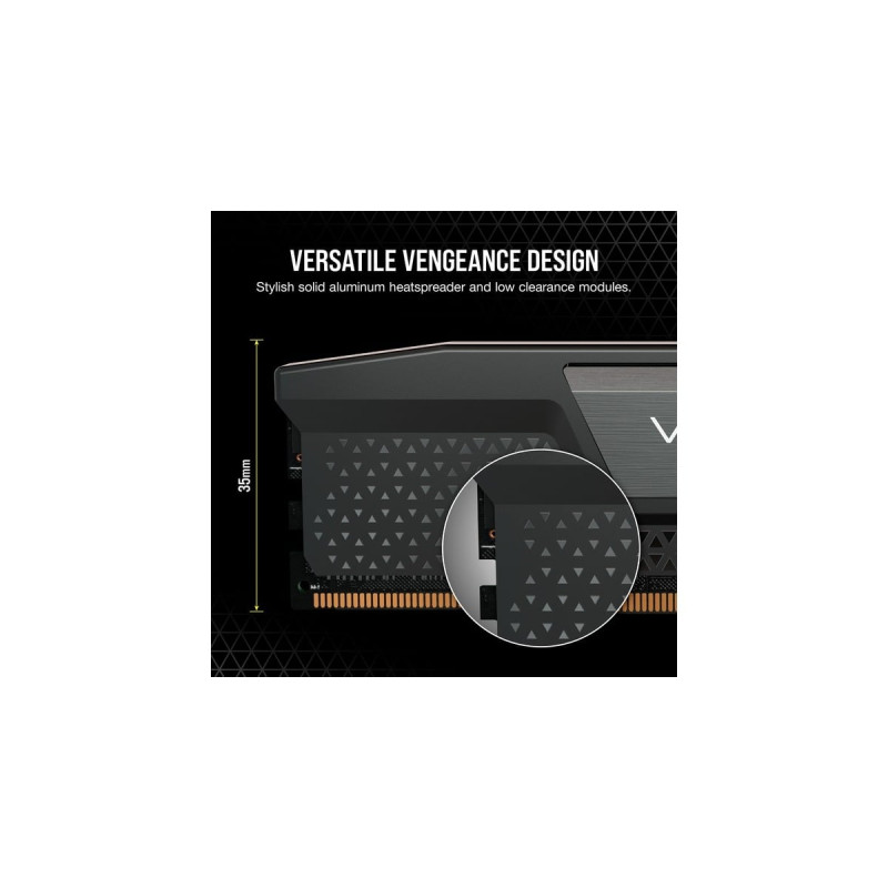 Corsair DIMM 32 GB DDR5-6000 (2x 16 GB) Dual-Kit, Arbeitsspeicher(schwarz, CMK32GX5M2B6000C30, Vengeance, INTEL XMP)