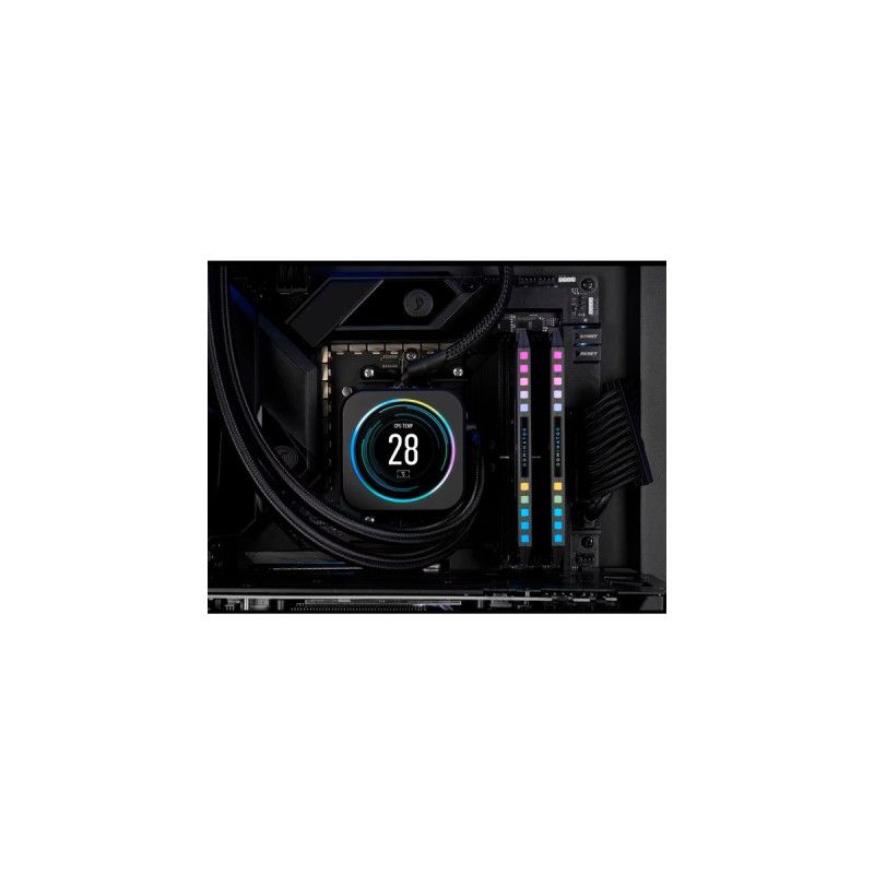 Corsair DIMM 32 GB DDR5-6000 (2x 16 GB) Dual-Kit, Arbeitsspeicher(schwarz, CMT32GX5M2B6000Z30K, Dominator Platinium, AMD EXPO)