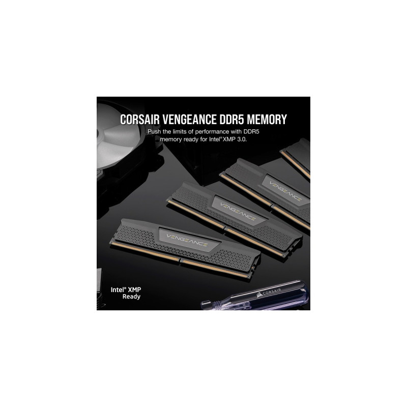 Corsair DIMM 32 GB DDR5-6400 (2x 16 GB) Dual-Kit, Arbeitsspeicher(schwarz, CMK32GX5M2B6400C32, Vengeance, INTEL XMP)