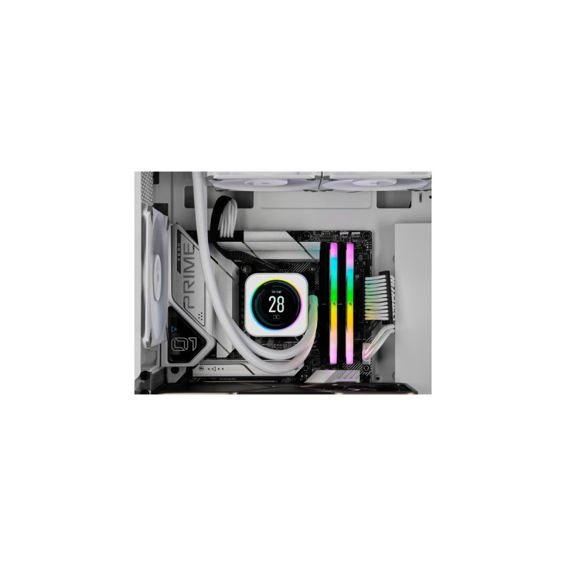 Corsair DIMM 32 GB DDR5-6400 (2x 16 GB) Dual-Kit, Arbeitsspeicher(weiß, CMH32GX5M2B6400C36W, Vengeance RGB, INTEL XMP)