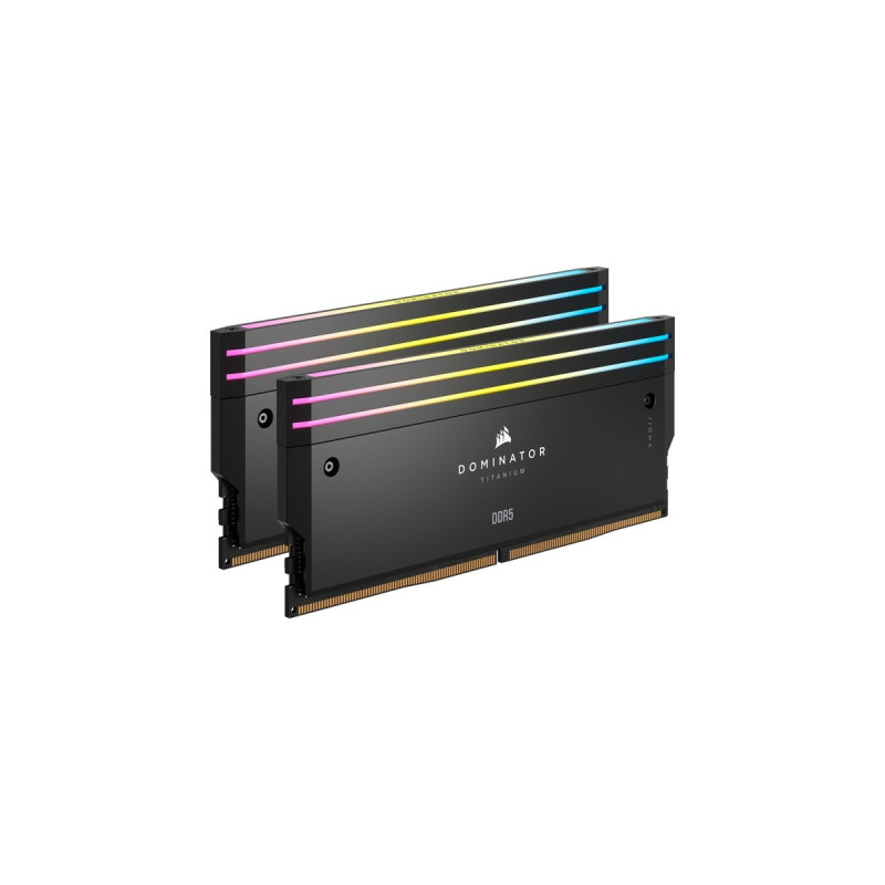 Corsair DIMM 32 GB DDR5-7200 (2x 16 GB) Dual-Kit, Arbeitsspeicher(schwarz, CMP32GX5M2X7200C34, Dominator Titanium, INTEL XMP)
