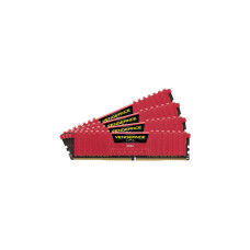 Corsair DIMM 64 GB DDR4-2133 (4x 16 GB) Quad-Kit, Arbeitsspeicher(rot, CMK64GX4M4A2133C13R, Vengeance LPX, INTEL XMP)