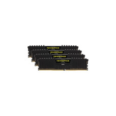 Corsair DIMM 64 GB DDR4-2400 (4x 16 GB) Quad-Kit, Arbeitsspeicher(schwarz, CMK64GX4M4A2400C14, Vengeance LPX, INTEL XMP)