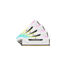 Corsair DIMM 64 GB DDR4-3200 (4x 16 GB) Quad-Kit, Arbeitsspeicher(weiß, CMH64GX4M4E3200C16W, Vengeance RGB PRO SL, INTEL XMP)