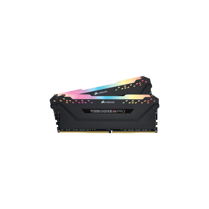 Corsair DIMM 64 GB DDR4-3600 (2x 32 GB) Dual-Kit, Arbeitsspeicher(schwarz, CMW64GX4M2D3600C18, Vengeance RGB PRO, INTEL XMP)