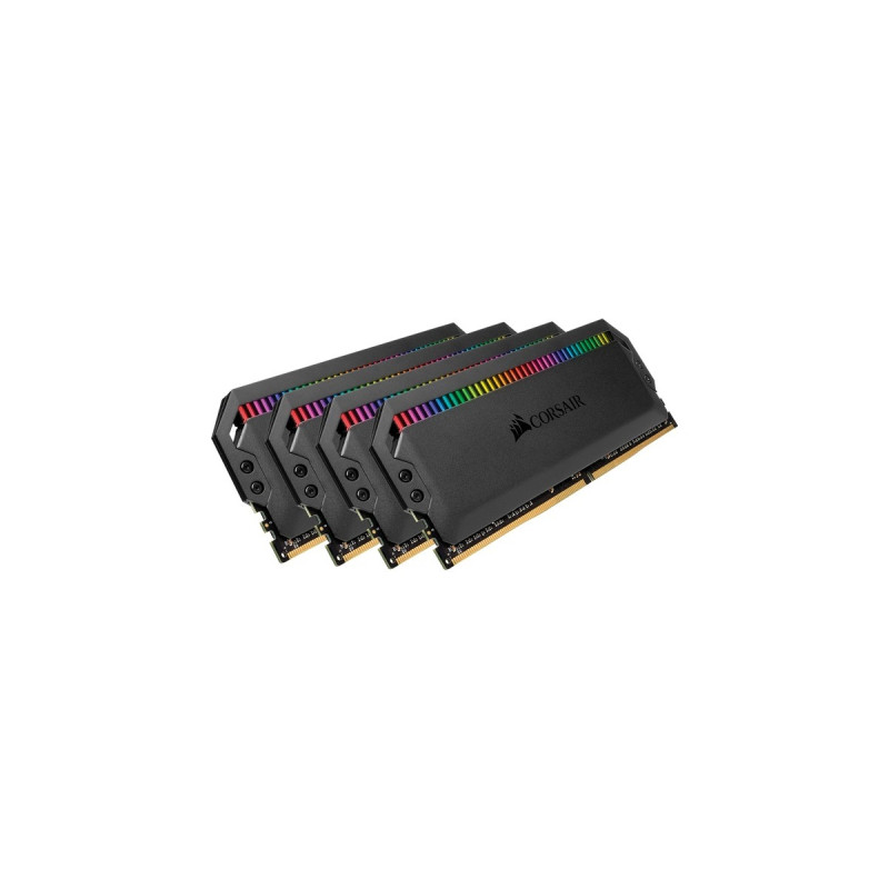 Corsair DIMM 64 GB DDR4-3600 (4x 16 GB) Quad-Kit, Arbeitsspeicher(schwarz, CMT64GX4M4Z3600C16, Dominator Platinum RGB, INTEL XMP)