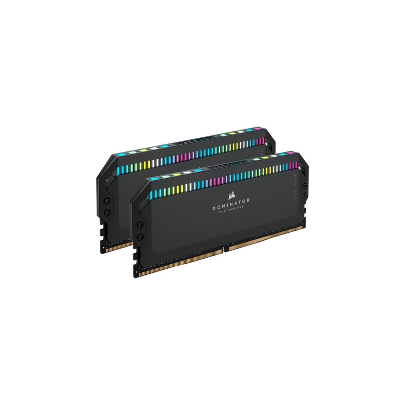 Corsair DIMM 64 GB DDR5-5200 (2x 32 GB) Dual-Kit, Arbeitsspeicher(schwarz, CMT64GX5M2B5200C40, Dominator Platinum RGB, INTEL XMP, Outlet)