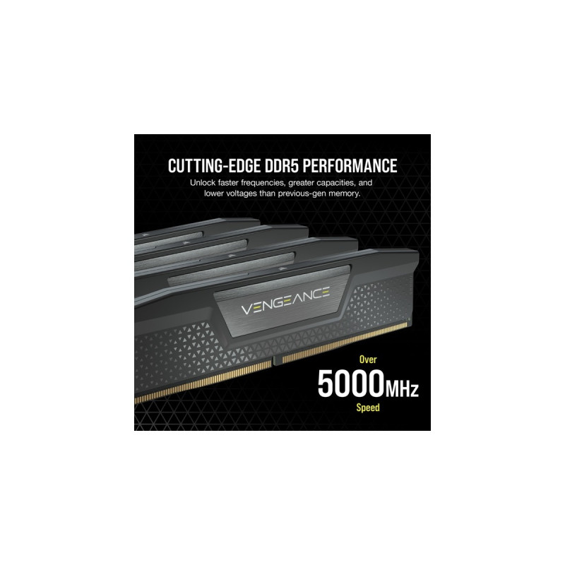Corsair DIMM 64 GB DDR5-5200 (2x 32 GB) Dual-Kit, Arbeitsspeicher(schwarz, CMK64GX5M2B5200C40, Vengeance, INTEL XMP)