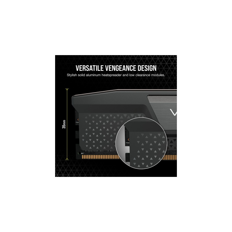 Corsair DIMM 64 GB DDR5-5600 (2x 32 GB) Dual-Kit, Arbeitsspeicher(schwarz, CMK64GX5M2B5600C40, Vengeance, INTEL XMP)