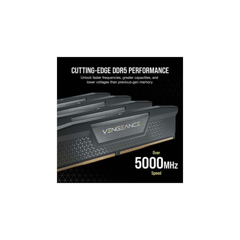 Corsair DIMM 64 GB DDR5-5600 (2x 32 GB) Dual-Kit, Arbeitsspeicher(schwarz, CMK64GX5M2B5600C40, Vengeance, INTEL XMP)