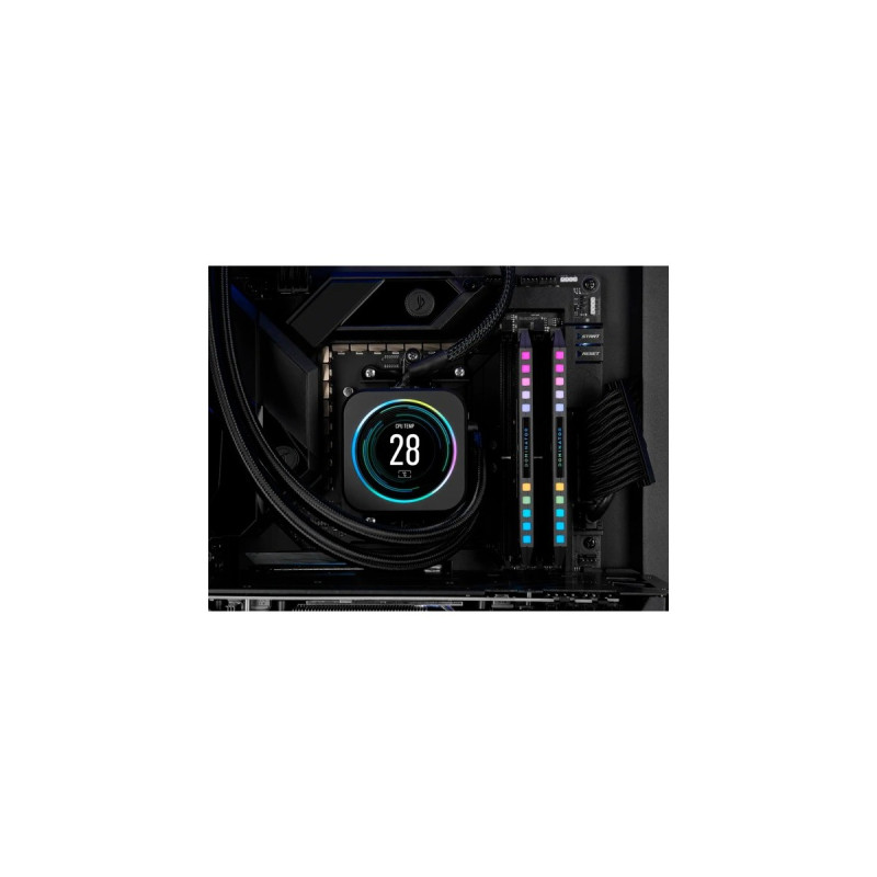 Corsair DIMM 64 GB DDR5-6000 (2x 32 GB) Dual-Kit, Arbeitsspeicher(grau, CMT64GX5M2B6000Z30, Dominator Platinium RGB)