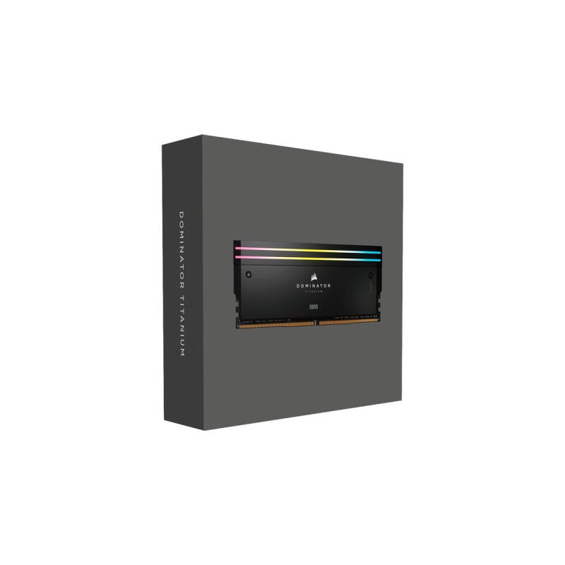 Corsair DIMM 64 GB DDR5-6000 (4x 16 GB) Quad-Kit, Arbeitsspeicher(schwarz, CMP64GX5M4B6000C36, Dominator Titanium, INTEL XMP)