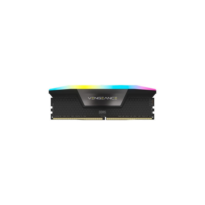 Corsair DIMM 64 GB DDR5-6400 (2x 32 GB) Dual-Kit, Arbeitsspeicher(schwarz, CMH64GX5M2B6400C32, Vengeance RGB, INTEL XMP)