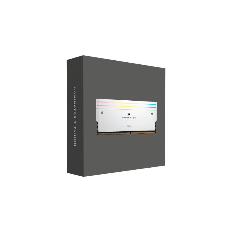 Corsair DIMM 64 GB DDR5-6400 (4x 16 GB) Quad-Kit, Arbeitsspeicher(weiß, CMP64GX5M4B6400C32W, Dominator Titanium, INTEL XMP)