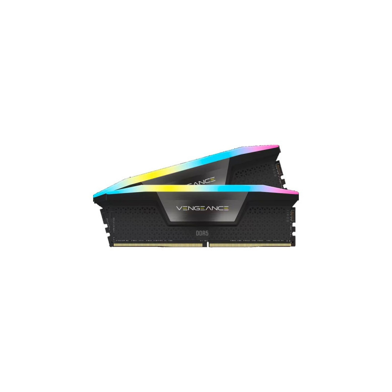 Corsair DIMM 64 GB DDR5-6600 (2x 32 GB) Dual-Kit, Arbeitsspeicher(schwarz, CMH64GX5M2B6600C32, Vengeance RGB, INTEL XMP)
