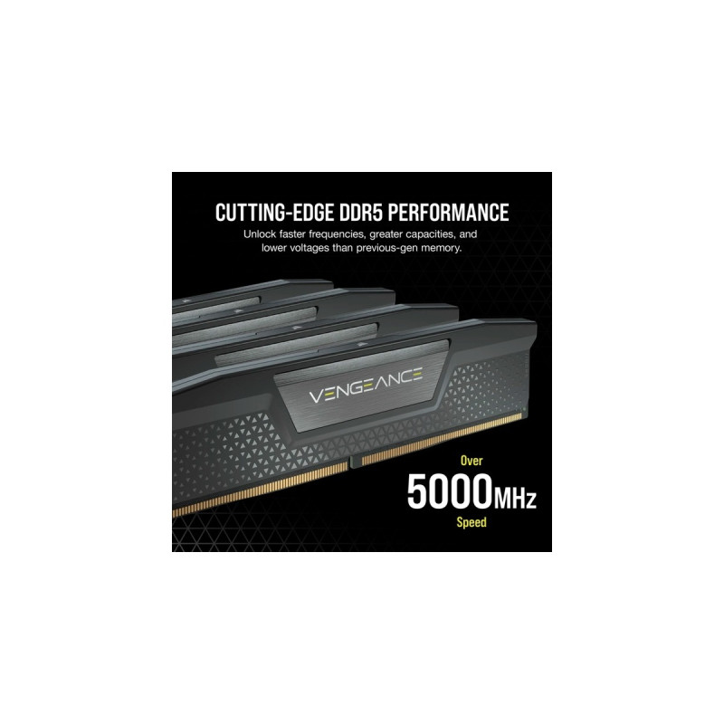 Corsair DIMM 64 GB DDR5-6800 (2x 32 GB) Dual-Kit, Arbeitsspeicher(schwarz, CMK64GX5M2X6800C32, Vengeance, INTEL XMP)