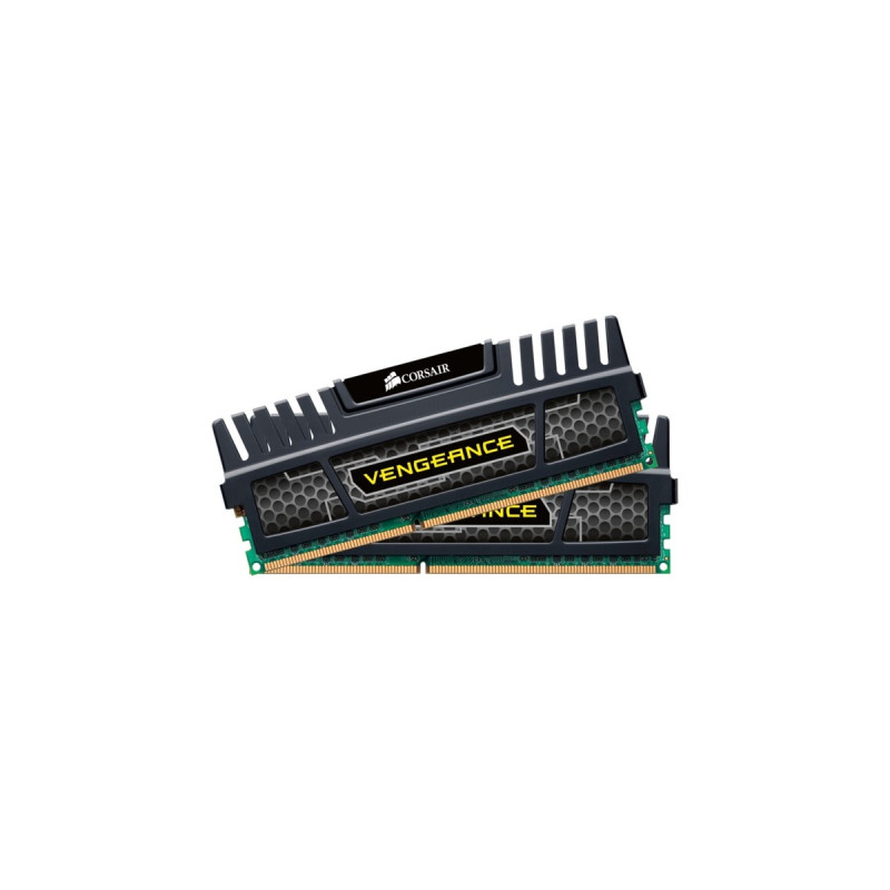 Corsair DIMM 8 GB DDR3-1600 (2x 4 GB) Dual-Kit, Arbeitsspeicher(schwarz, CMZ8GX3M2A1600C9, Vengeance Black, INTEL XMP, Lite Retail)