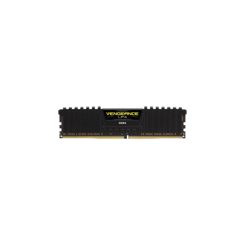 Corsair DIMM 8 GB DDR4-2400 (2x 4 GB) Dual-Kit, Arbeitsspeicher(schwarz, CMK8GX4M2A2400C14, Vengeance LPX, INTEL XMP)